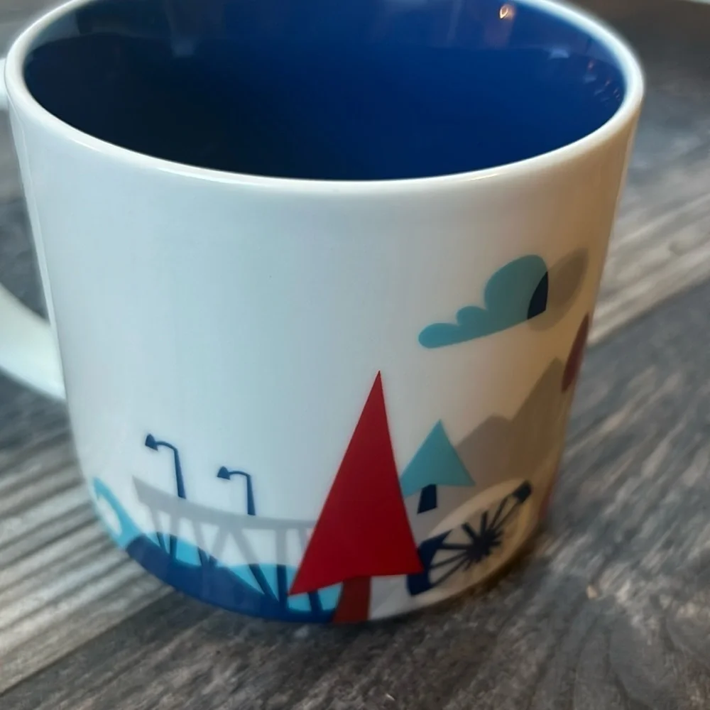 Starbucks Souvenir Mug Virginia 2017 Red White Blue 14oz You Are Here Collect.